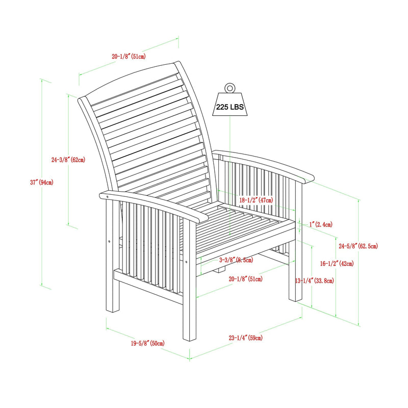 Midland 7-Piece Outdoor Patio Dining Set with Cushions