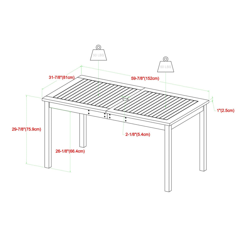 Midland 7-Piece Outdoor Patio Dining Set with Cushions