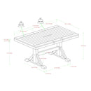 Meridian 6-Piece Wood Dining Set