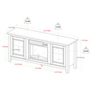 58" Traditional Electric Fireplace TV Stand
