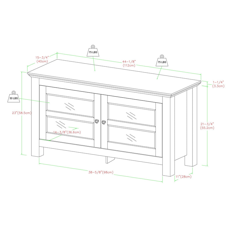 Coronado 44" Wood TV Stand