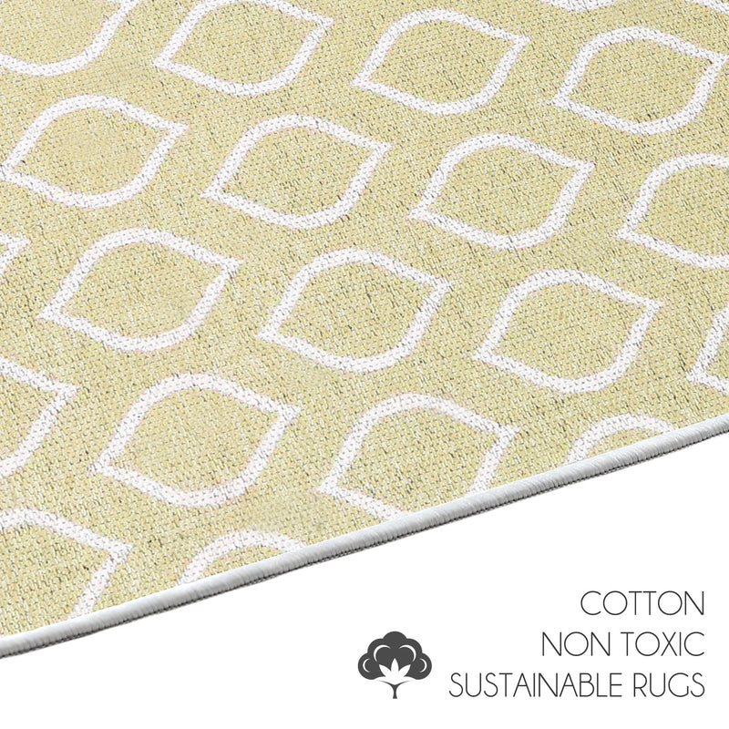 Sussexhome Drop Collection 2 x 3 Foot Heavy Duty Low Pile Landing Rug Runner