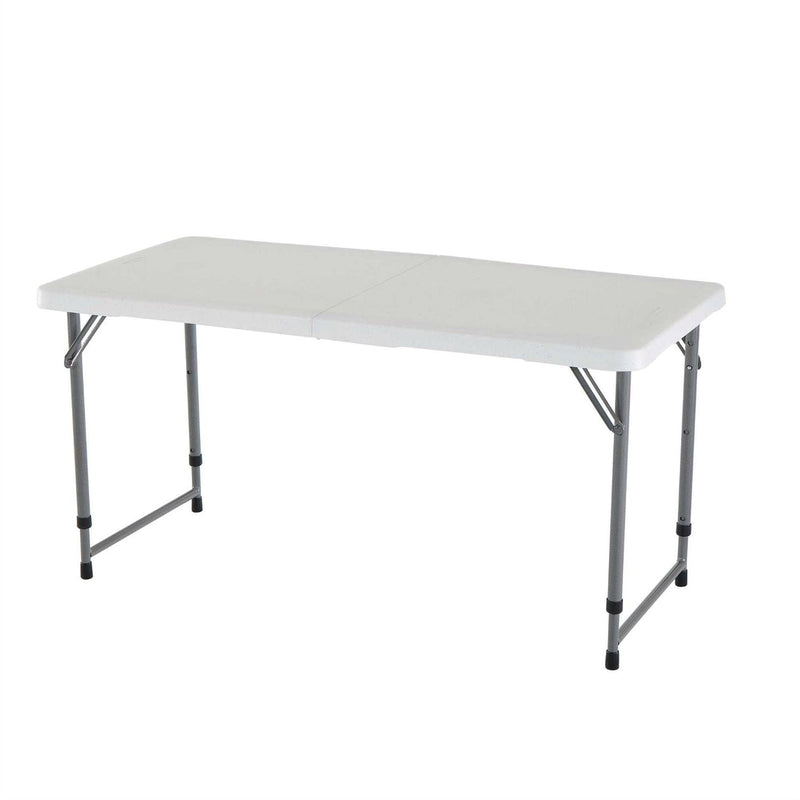 Adjustable Height White HDPE Folding Table with Powder Coated Steel Frame, photo 2 of 2
