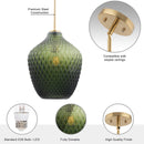 Lavine 1-light Olive Handblown Glass Mini Island Pendant Light