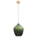 Lavine 1-light Olive Handblown Glass Mini Island Pendant Light