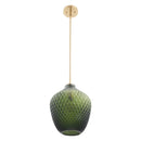 Lavine 1-light Olive Handblown Glass Mini Island Pendant Light