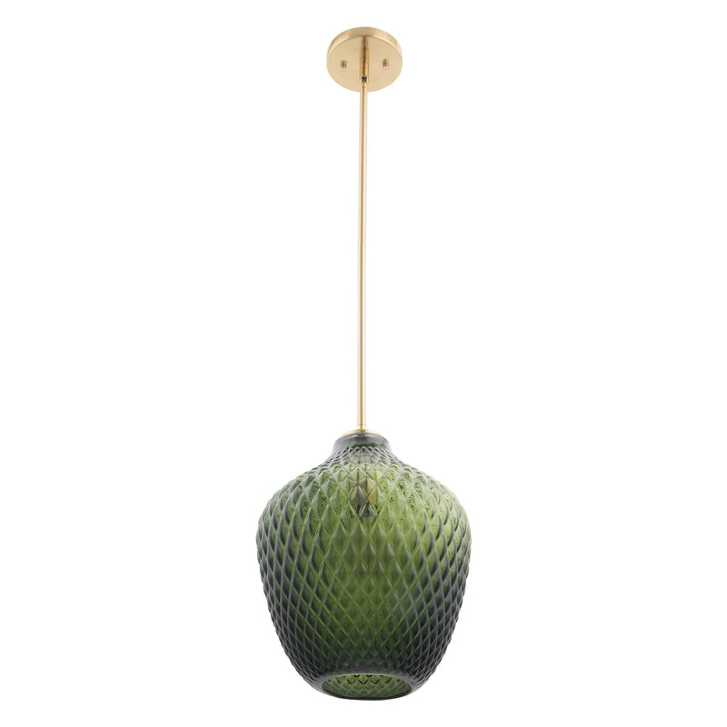 Lavine 1-light Olive Handblown Glass Mini Island Pendant Light