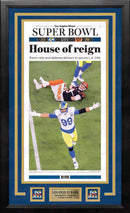 Los Angeles Times Rams Super Bowl LVI Champions Framed House of Reign Newspaper by Dynasty Sports & Framing