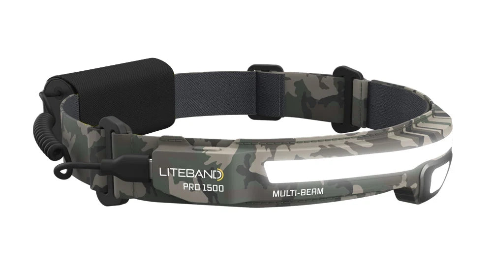 PRO 1500 Lumen LED Multi-Beam Rechargeable Headlamp, dimensions drawing