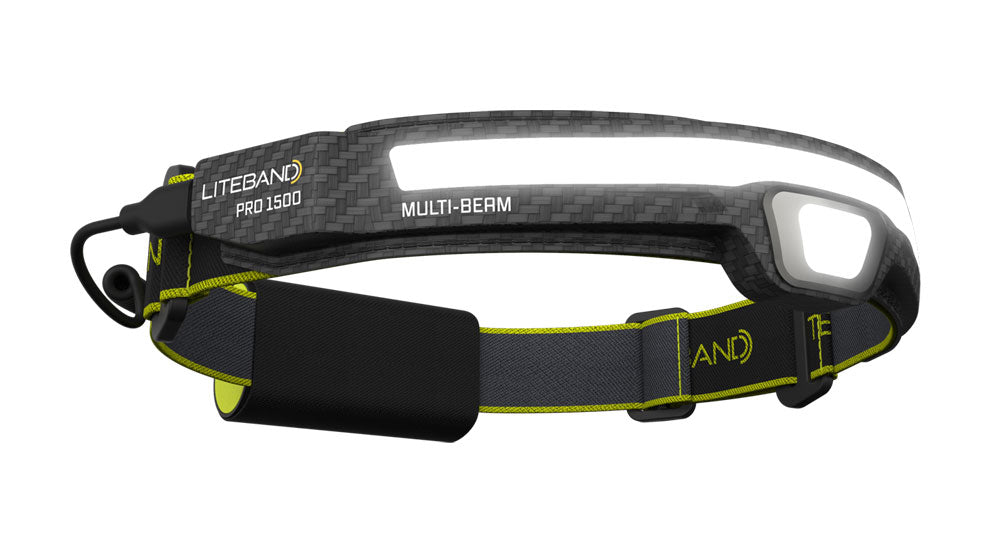 PRO 1500 Lumen LED Multi-Beam Rechargeable Headlamp, dimensions drawing