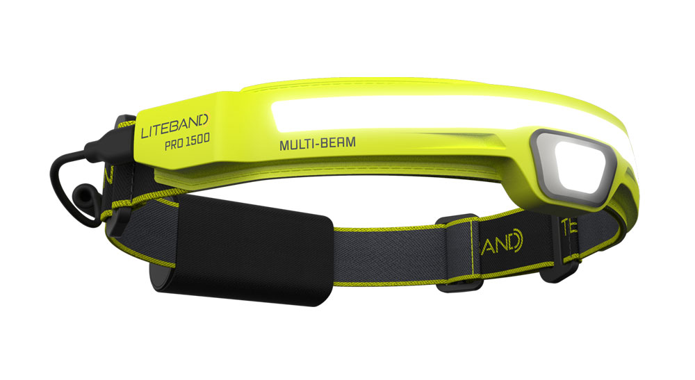 PRO 1500 Lumen LED Multi-Beam Rechargeable Headlamp, dimensions drawing