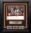 LCB Line Watching from the Bench Philadelphia Flyers Framed Hockey Photo with Engraved Autographs by Dynasty Sports & Framing