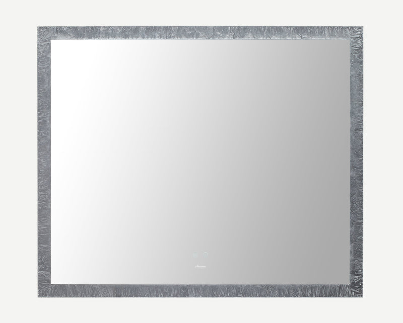 Frysta LED Frameless Rectangular Mirror Lighted Bathroom Vanity with Dimmer and Defogger