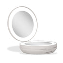 Lighted Travel Mirror with Magnification & Folding-to-Compact
