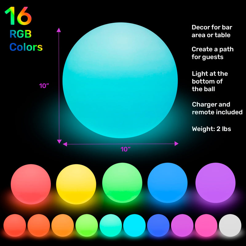 LED Ball 10"