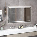 LED Bathroom Mirror Wall Mounted Rectangle Mirror with 3-Color Dimmable Lights by LJGDeals