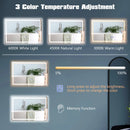 LED Bathroom Mirror Wall Mounted Rectangle Mirror with 3-Color Dimmable Lights by LJGDeals