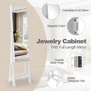 LED Jewelry Cabinet Armoire Organizer with Bevel Edge Mirror by DirectDeals