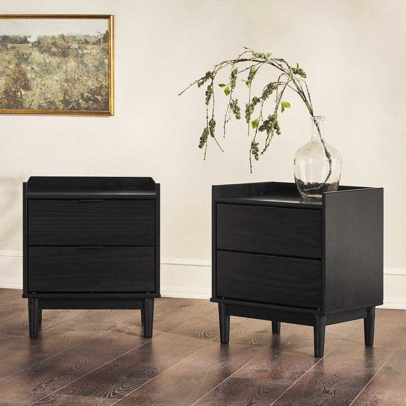 Lee Mid-Century Modern Wood Nightstand