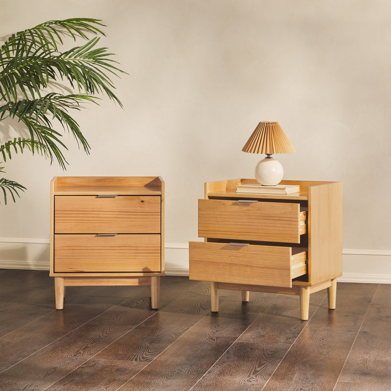 Lee Mid-Century Modern Wood Nightstand