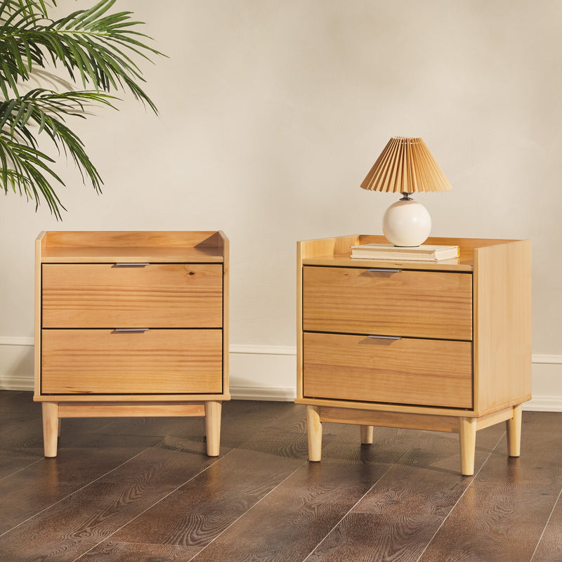 Lee Mid-Century Modern Wood Nightstand