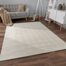Soft Washable Area Rug Aspen with High-Low Pattern