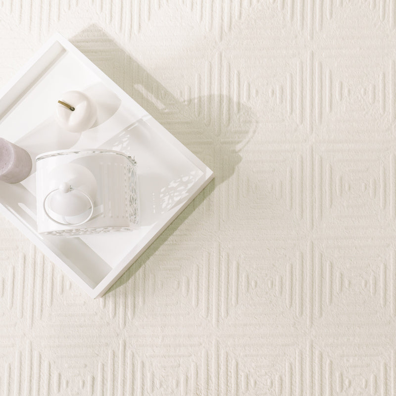 Soft Washable Area Rug Aspen with High-Low Pattern