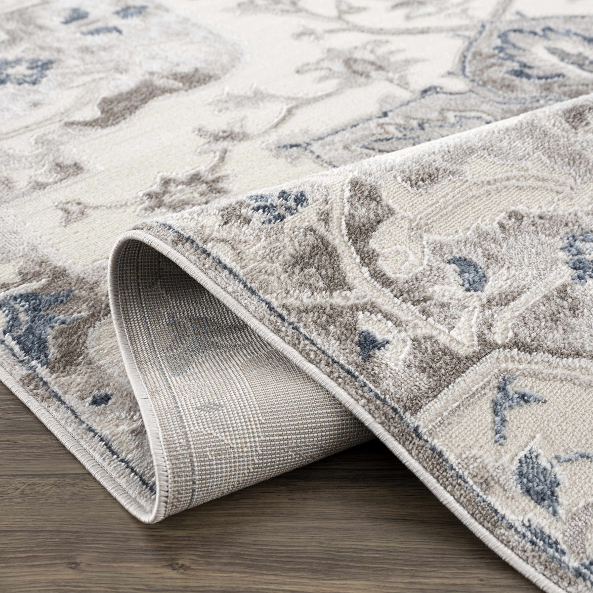 Calum Blue & Gray Area Rug, photo 7 of 16