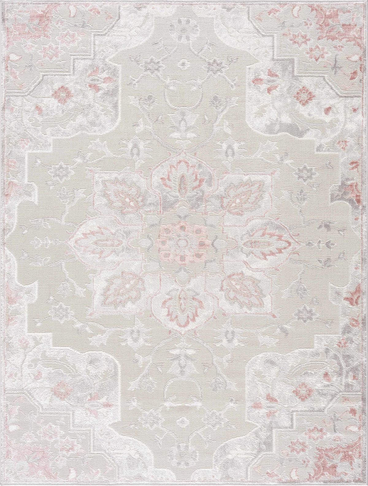 Calum Pink & Gray Area Rug, photo 2 of 16