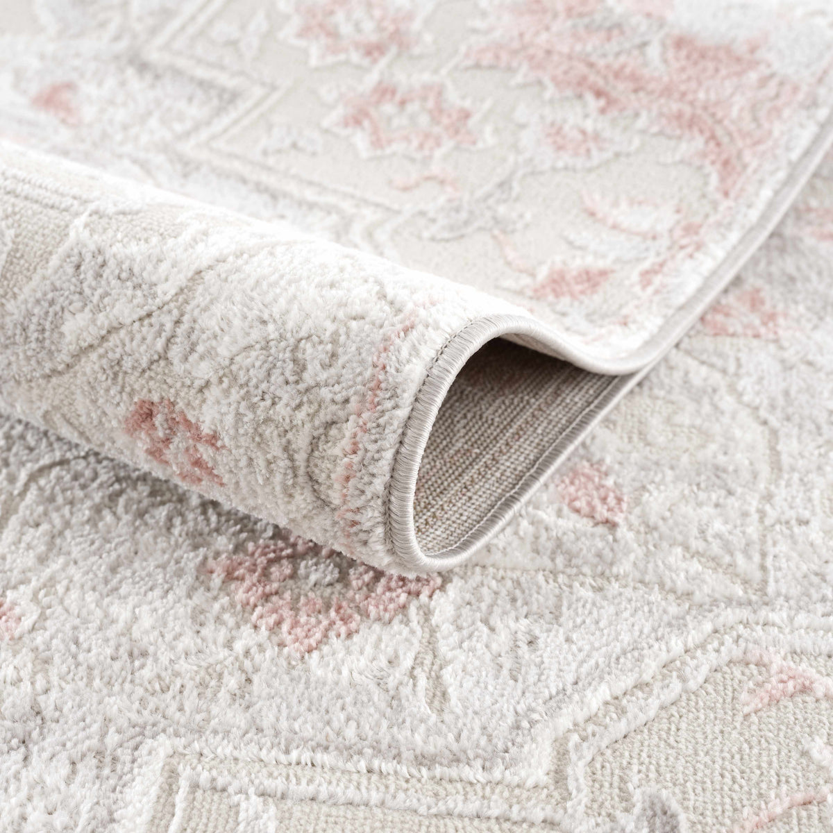 Calum Pink & Gray Area Rug, photo 5 of 16