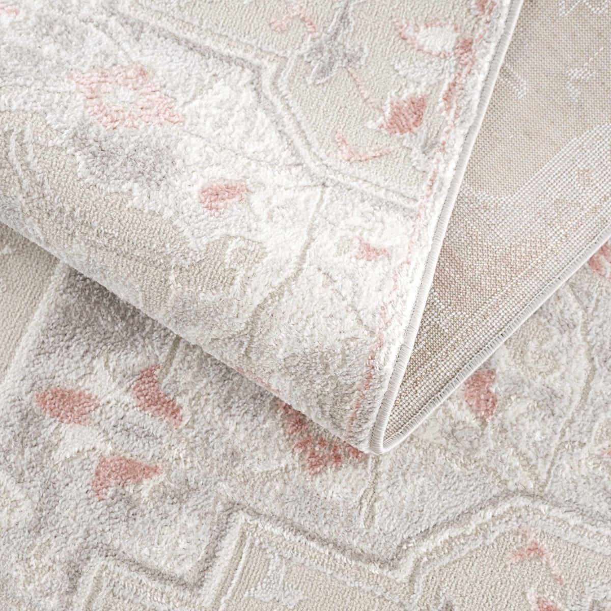 Calum Pink & Gray Area Rug, photo 8 of 16