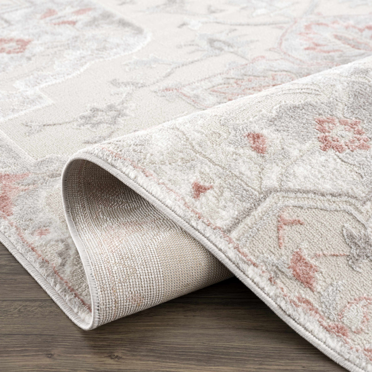 Calum Pink & Gray Area Rug, photo 9 of 16