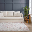 Calum Pink Floral Thick Area Rug - Clearance