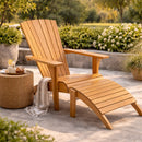 Strand Natural Teak Adirondack Lounge Chair - 63" by NORDICTEAK.COM