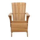 Strand Natural Teak Adirondack Lounge Chair - 63" by NORDICTEAK.COM