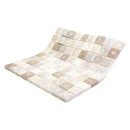 Cream Soft Earthy 12x12 Foiled Texture Square Stone Mosaic Tile (5 pack, 5 sq ft/case) - Sample