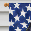 USA American Flag with Schipperke House Flag 28x40 Porch Sleeve Pole Decorative Outside Yard Banner Artwork Wall Hanging, Polyester