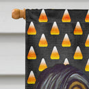 Papillon Candy Corn Halloween Portrait House Flag 28x40 Porch Sleeve Pole Decorative Outside Yard Banner Artwork Wall Hanging, Polyester