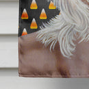 Chinese Crested Candy Corn Halloween Portrait House Flag 28x40 Porch Sleeve Pole Decorative Outside Yard Banner Artwork Wall Hanging, Polyester
