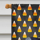 Leonberger Candy Corn Halloween Portrait House Flag 28x40 Porch Sleeve Pole Decorative Outside Yard Banner Artwork Wall Hanging, Polyester