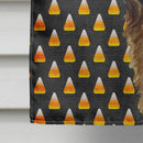 Leonberger Candy Corn Halloween Portrait House Flag 28x40 Porch Sleeve Pole Decorative Outside Yard Banner Artwork Wall Hanging, Polyester