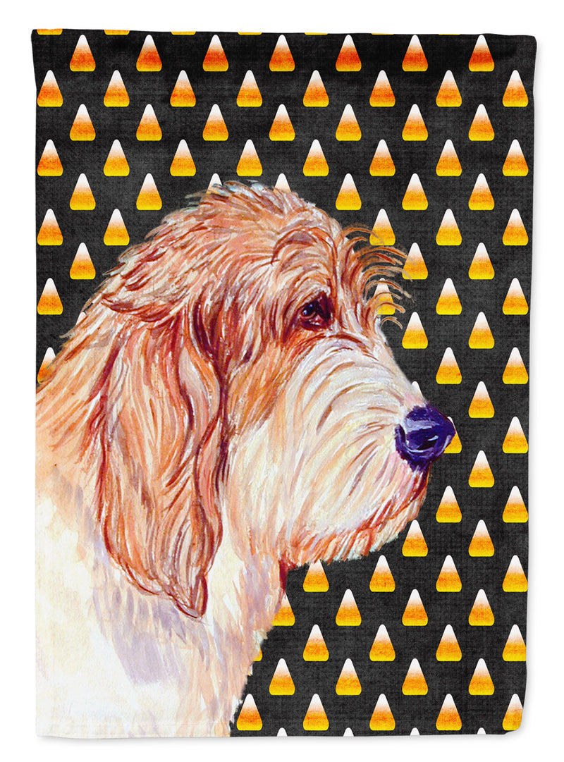 Petit Basset Griffon Vendeen Candy Corn Halloween  Flag Canvas House Size