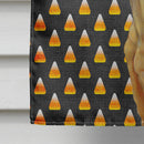 Great Dane Candy Corn Halloween Portrait House Flag 28x40 Porch Sleeve Pole Decorative Outside Yard Banner Artwork Wall Hanging, Polyester