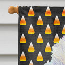 Westie Candy Corn Halloween Portrait House Flag 28x40 Porch Sleeve Pole Decorative Outside Yard Banner Artwork Wall Hanging, Polyester