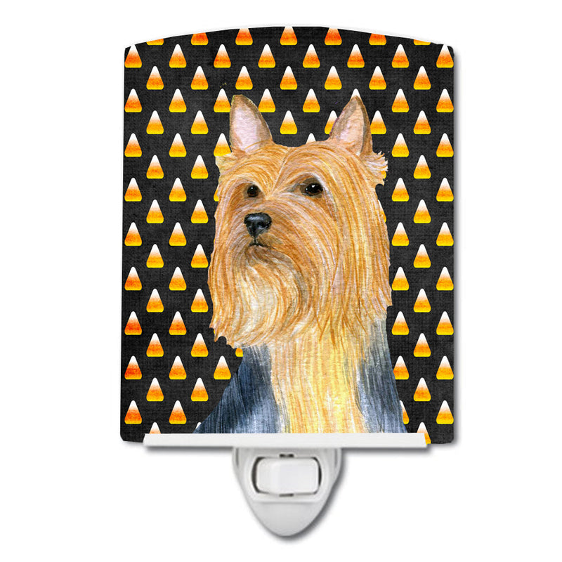 Silky Terrier Candy Corn Halloween Portrait Ceramic Night Light LH9057CNL
