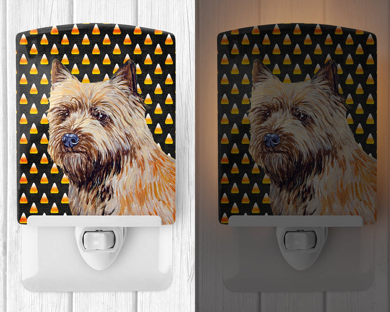 Cairn Terrier Candy Corn Halloween Portrait Ceramic Night Light LH9061CNL