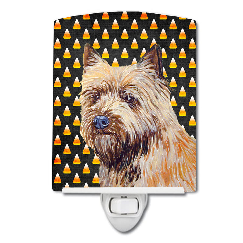 Cairn Terrier Candy Corn Halloween Portrait Ceramic Night Light LH9061CNL