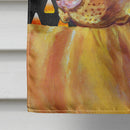 Vizsla Candy Corn Halloween Portrait House Flag 28x40 Porch Sleeve Pole Decorative Outside Yard Banner Artwork Wall Hanging, Polyester