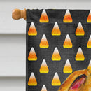 Whippet Candy Corn Halloween Portrait House Flag 28x40 Porch Sleeve Pole Decorative Outside Yard Banner Artwork Wall Hanging, Polyester