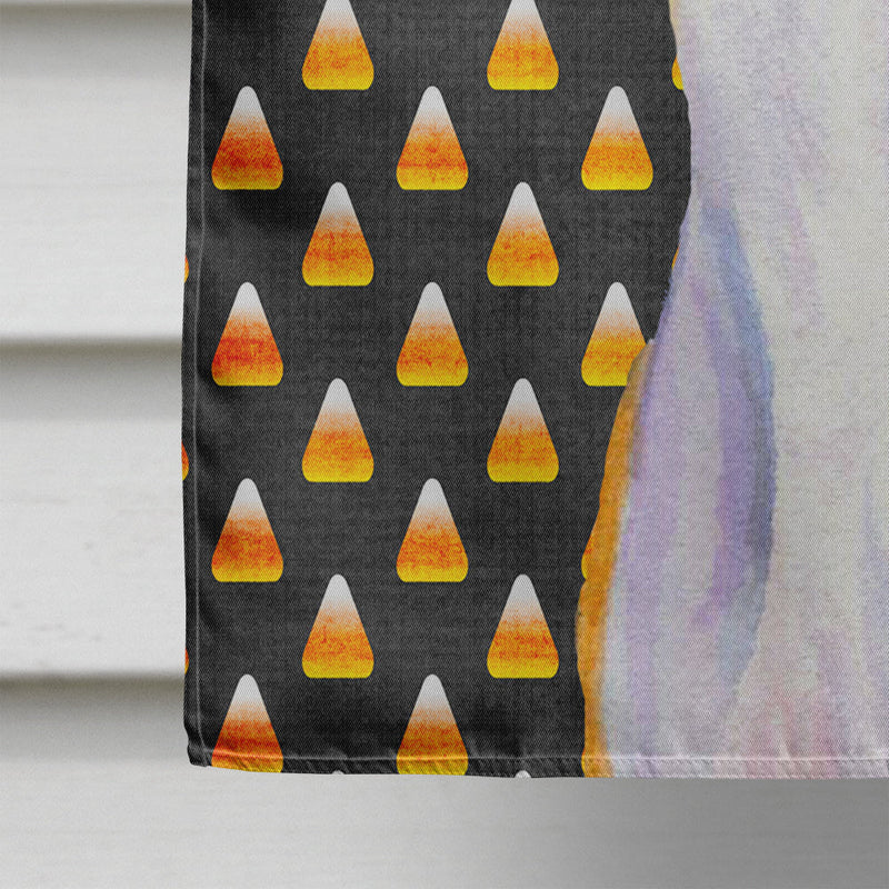 Whippet Candy Corn Halloween Portrait Flag Canvas House Size